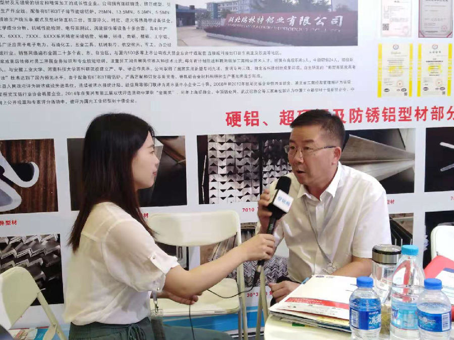 2019中国铝工业展：世铝网＆有色宝记者采访瑞林特花絮