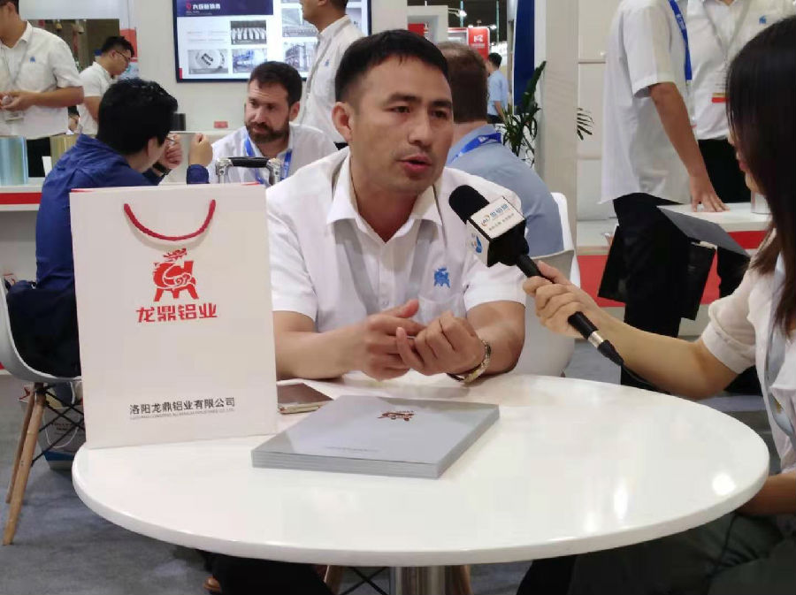 2019中国铝工业展：世铝网＆有色宝记者采访龙鼎铝业花絮