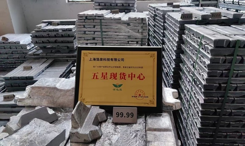 【奖牌风采】热烈祝贺上海箔泉科技有限公司被评为“五星现货中心”