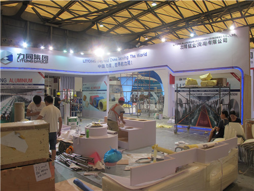 2017中国铝工业展：力同铝业布展图片