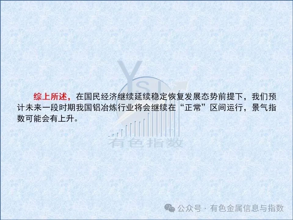 中国铝冶炼产业月度景气指数报告（2024年7月）