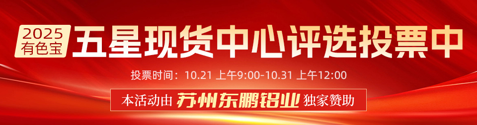 2025五星现货中心评选开始投票！